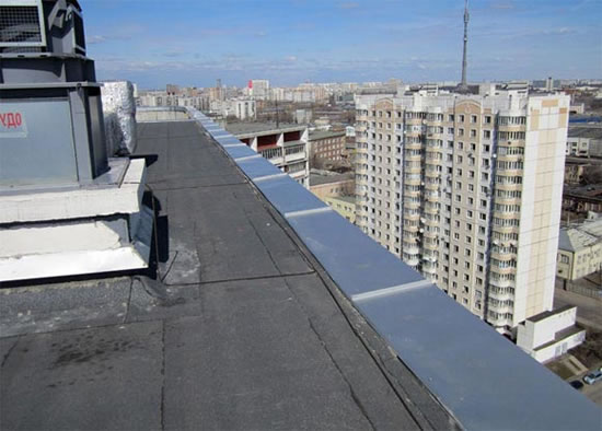 парапеты из оцинкованной стали