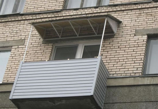 крыша на балконе своими руками