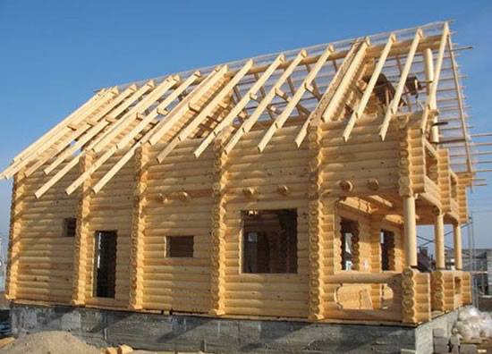 стропильная система ломаной двухскатной крыши