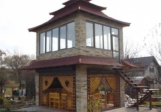 китайская крыша своими руками
