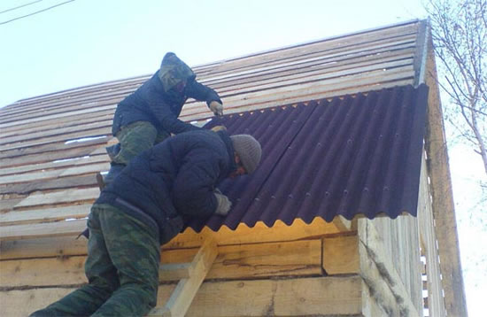 покрытие крыши ондулином
