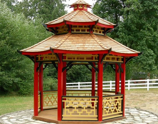 китайская крыша чертеж