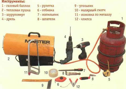 пушка для натяжных потолков