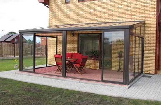 веранды из поликарбоната своими руками